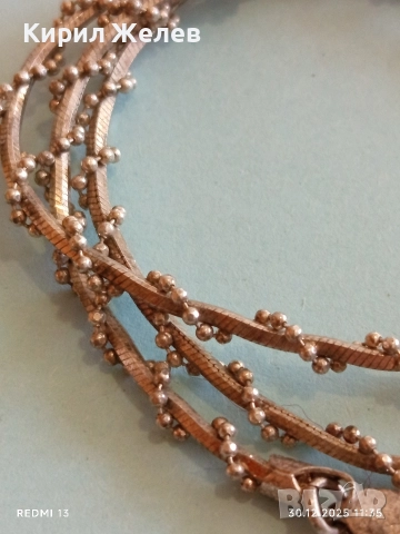 Артистичен сребърен ланец уникална много красива плетка майсторска изработка 52371, снимка 6 - Колиета, медальони, синджири - 52934628