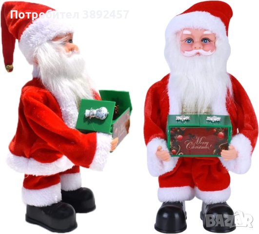 Пеещ и танцуващ Дядо Коледа, снимка 2 - Декорация за дома - 42933547