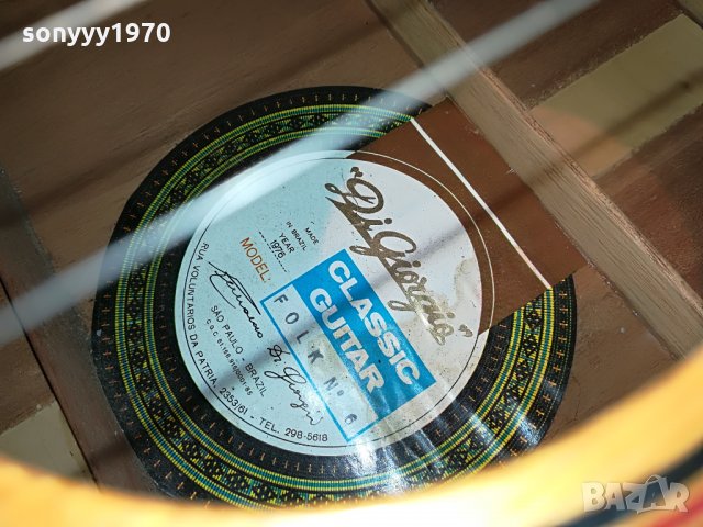 di giorgio-classic guitar made in brazil-YEAR 1976-germany 1306210835, снимка 4 - Китари - 33196877