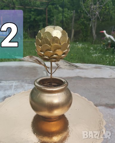 Златна ябълка на изобилието и парите, снимка 8 - Декорация за дома - 28058723