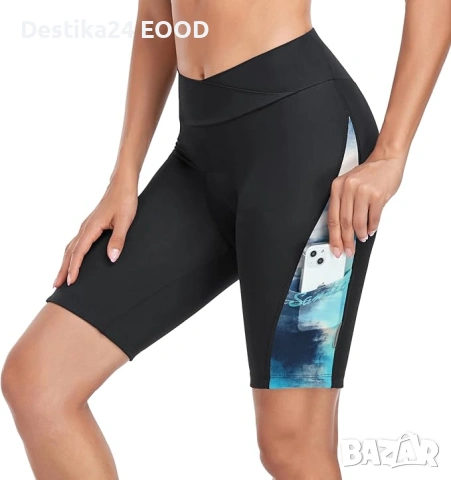 Дамски колоездачни шорти Santic с 4D подплънка и джоб