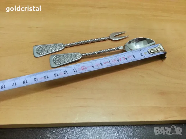 руски прибори лъжичка и виличка , снимка 2 - Антикварни и старинни предмети - 49691336