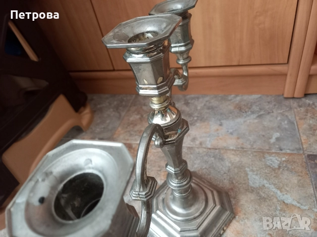 Свещник от метална сплав , снимка 11 - Декорация за дома - 51924088