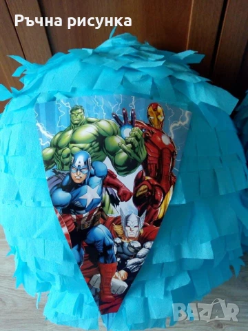 Изпращам веднага-готови огромни пиняти +маска и конфети подарък за 12лв,всякакви теми, снимка 13 - Декорация за дома - 36961362