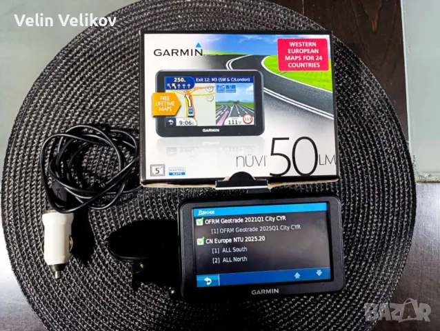 GPS навигация Garmin Nuvi 50LM EU BG доживотни карти, снимка 4 - Навигация за кола - 48009173