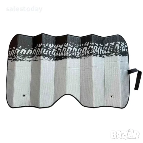 Сенник за кола за предно стъкло - 140x70см, сив, снимка 2 - Аксесоари и консумативи - 50251544