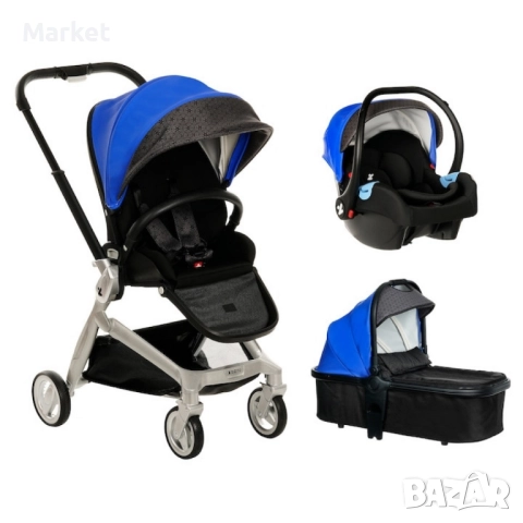 Здрава и лека. Бебешка количка 3 в 1, Zizito Harmony Lux, снимка 7 - Детски колички - 51889375