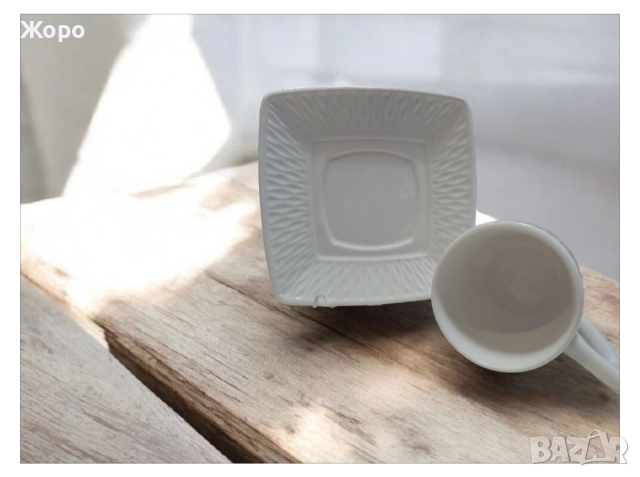 Сервиз за кафе 12 части бял ,различни форми, снимка 5 - Сервизи - 52615613