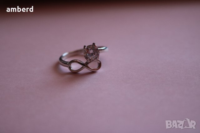 Елегантен сребърен пръстен модел PLR028, снимка 8 - Пръстени - 28855463