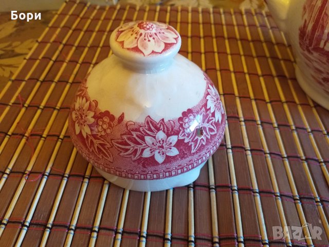 Английска порцеланова кана Coaching Taverns 1828 Royal Tudor Ware  Staffordshire England, снимка 11 - Аксесоари за кухня - 32807764