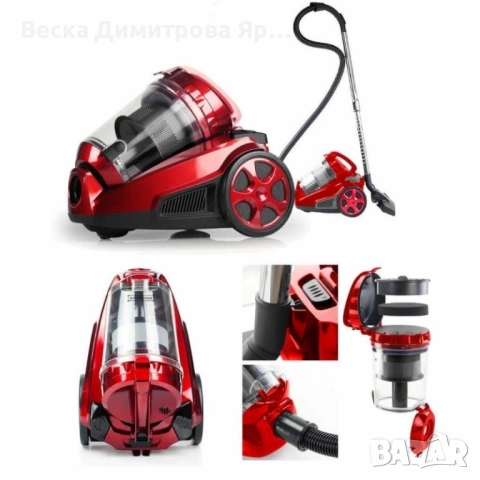 Циклонна прахосмукачка Royalty Line RL-BSCM1400.60 - Мощно почистване, снимка 6 - Прахосмукачки - 51705417