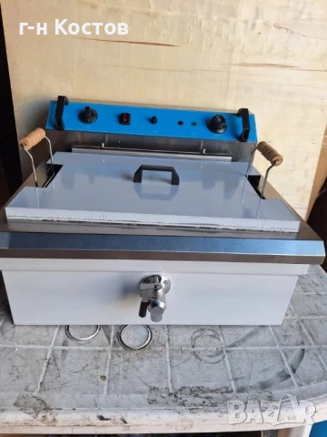 Фритюрник професионален на ток Монофазен Голяма вана 2х20 или 2х30 литра 