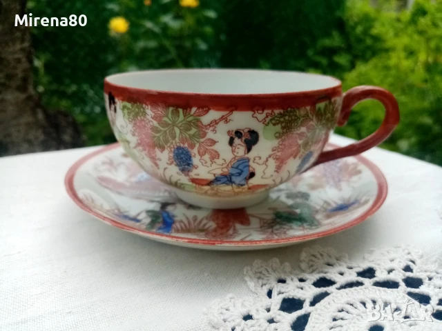 Японски троен сет за чай , снимка 5 - Чаши - 50621239