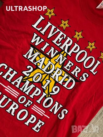 Мъжка памучна тениска на Ливърпул Liverpool Football Club, снимка 4 - Тениски - 32209875