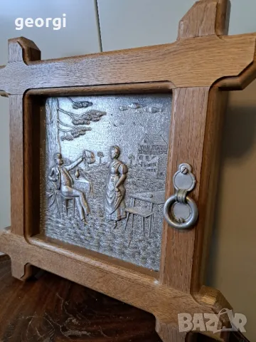 немска кутия за ключове с калаено пано   15/4, снимка 2 - Декорация за дома - 48974259