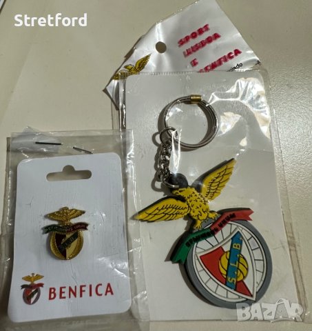 Бенфика ключодържател и значка, снимка 2 - Футбол - 43505090