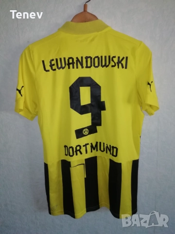 Borussia Dortmund Lewandowski 2012 2013 Champions League Puma оригинална тенсика фланелка Дортмунд 
