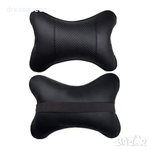 3337 Авто възглавничка от еко черна кожа, снимка 5 - Аксесоари и консумативи - 44906564