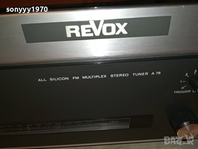 🛑REVOX A76 TUNER-ВНОС SWISS 1210221901, снимка 8 - Ресийвъри, усилватели, смесителни пултове - 38310202