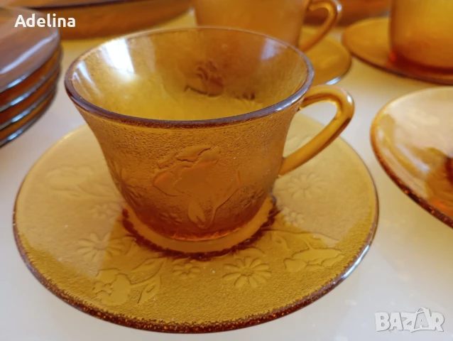 Френски Сервиз Дуралекс с ЦВЕТЕНЦА , снимка 4 - Сервизи - 51215874