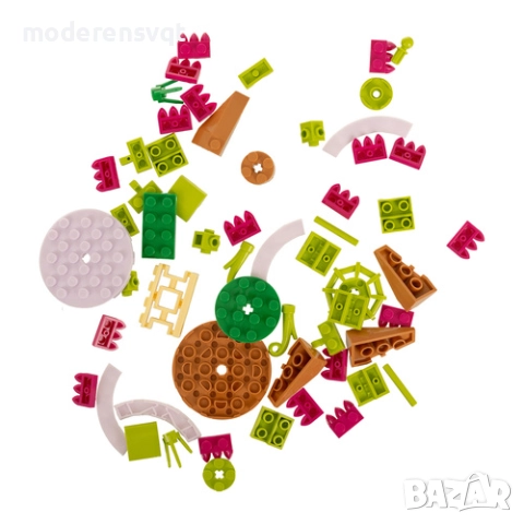 Kомплект строителни блокове, лего с 3D мотиви, цвете 172 броя, снимка 7 - Образователни игри - 52321980