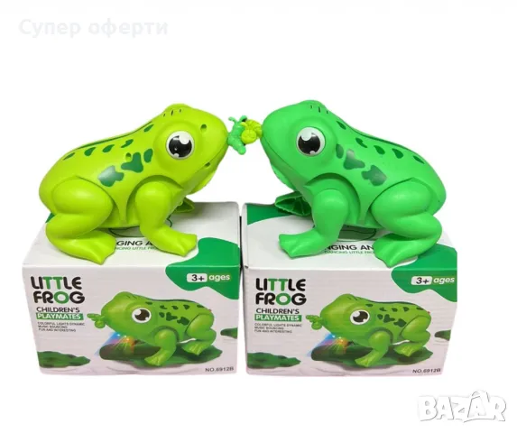 Подскачаща жаба,със светлини и звук, снимка 2 - Музикални играчки - 48682714