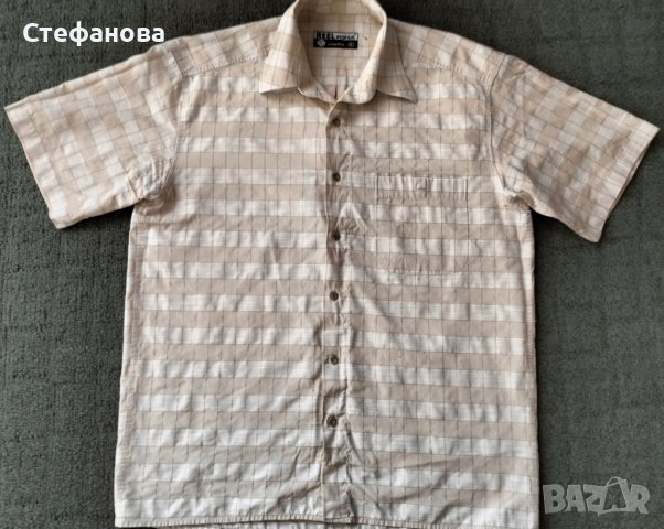 Мъжка риза с къс ръкав, снимка 1 - Ризи - 36749837