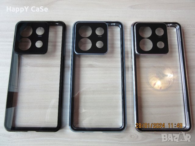 Xiaomi Redmi Note 13 Pro 4G 5G / 13 Pro+ / 13 5G / Двоен 360 магнитен кейс калъф с камера протектор, снимка 8 - Калъфи, кейсове - 43789376