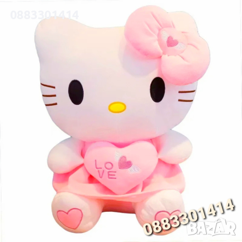 Хело Кити 25см Hello Kitty Плюшена , снимка 3 - Плюшени играчки - 44900423