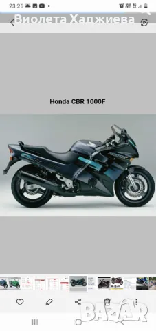 Honda cbr 1000f на части