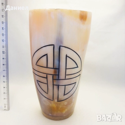 Чаша от естествен рог, викингска чаша,  античен рог за пиене , снимка 10 - Български сувенири - 47234430