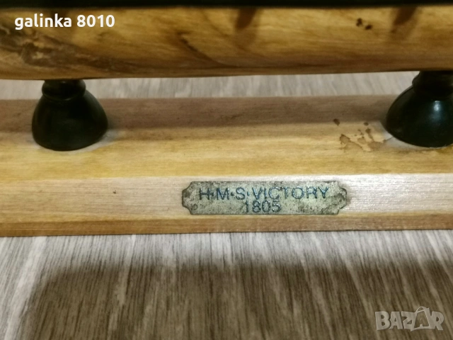 Старо дървено корабче, снимка 3 - Антикварни и старинни предмети - 53222748