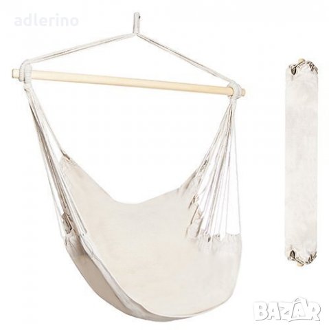 Градински хамак-стол Бразилия 130 x 100 см, къмпинг хамак, хамак-кресло, снимка 4 - Градински мебели, декорация  - 34314659