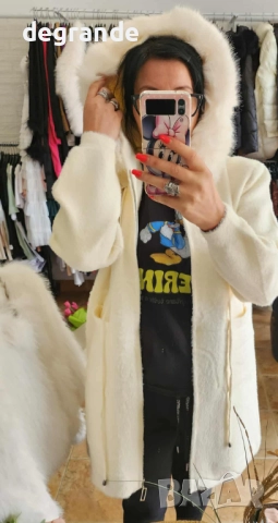 Бяла Кашмирена Жилетка, снимка 2 - Жилетки - 51869161