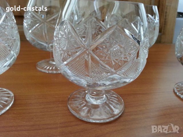 Кристални чаши, снимка 6 - Антикварни и старинни предмети - 33559045