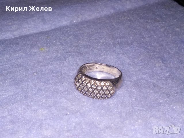 СКЪПОЦЕНЕН БУТИКОВ ЕФЕКТЕН СРЕБЪРЕН ПРЪСТЕН СРЕБРО 925 с МНОГО ЮВЕЛИРНО ФАСЕТИРАНИ ЦИРКОНИ 34605, снимка 12 - Пръстени - 39547546