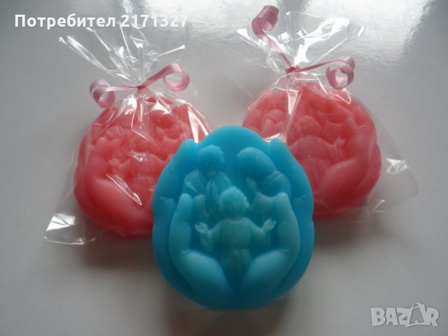  Подаръци за гости на  кръщене-сапунчета, снимка 2 - Подаръци за кръщене - 26652923