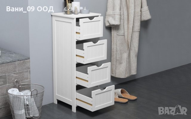 Шкаф за баня с 4 чекмеджета, снимка 1 - Шкафове - 40083469