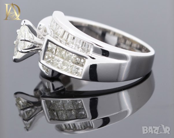 Нов Златен Пръстен с 2.12кт Естествени Диаманти, снимка 5 - Пръстени - 42935869