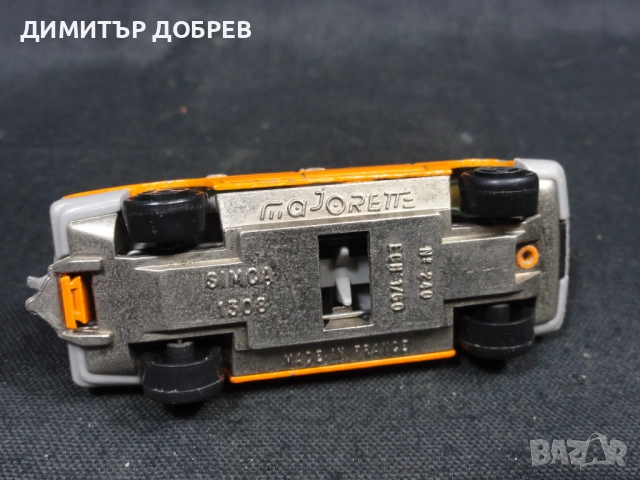  СТАРА РЕТРО МЕТАЛНА КОЛИЧКА MAJORETTE FRANCE SIMCA 1308, снимка 6 - Колекции - 52977165