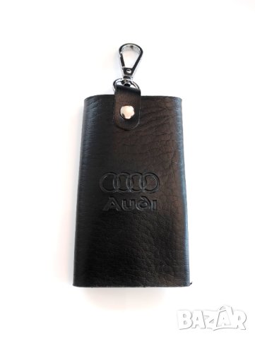 Стилни Елегентни Кожени Калъфи за Автомобилни Ключове / черен кафяв цвят / За Audi Bmw Volkswagen VW, снимка 3 - Аксесоари и консумативи - 40737395