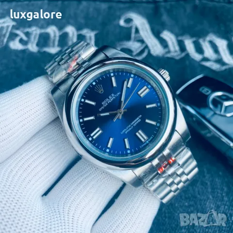 Мъжки часовник Rolex Oyster Perpetual Blue с автоматичен механизъм