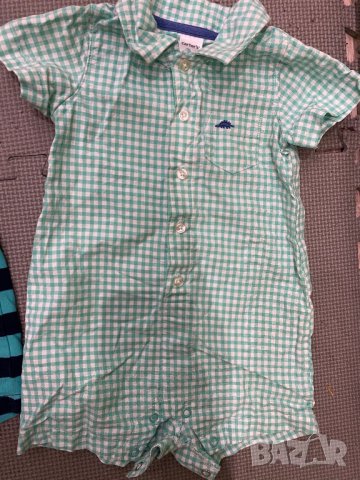 Carters 2бр летни гащеризона 12м, снимка 4 - Бебешки гащеризони - 28911285