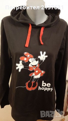 НОВ ! Дамски СУИЧЪР с Качулка DISNEY  - Размер L, снимка 1