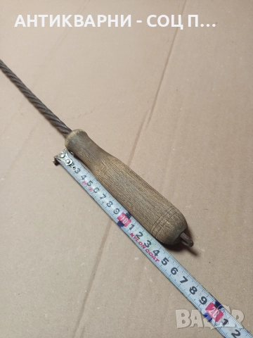 Соц Стара Българска Тупалка За Килими. , снимка 12 - Антикварни и старинни предмети - 52794705