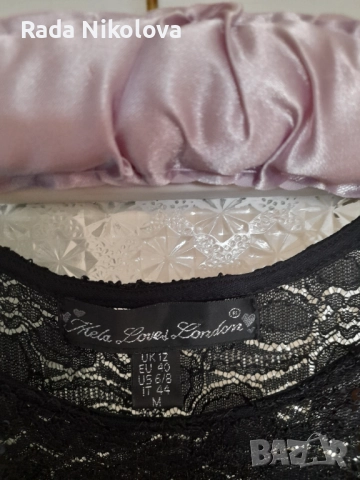 Бална дантелена черна рокля , снимка 2 - Рокли - 51924248