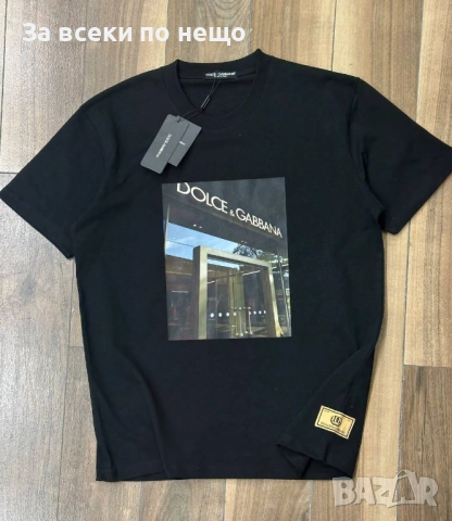 Dolce&Gabbana Мъжка Памучна Тениска👕Мъжка Блуза С Къс Ръкав Долче И Габана - 2 Цвята Код VL-170, снимка 2 - Тениски - 52917412
