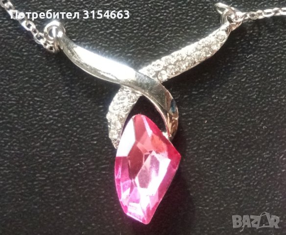  Комплект колие и обеци , снимка 4 - Бижутерийни комплекти - 43415382