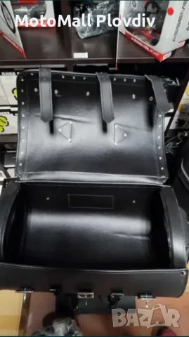 Нови кожен куфар дисаги за чопър рокер мотор мото багаж нови кожени, снимка 7 - Аксесоари и консумативи - 49204521