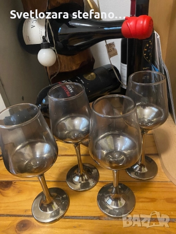 Чаши за вино 4 броя, снимка 4 - Чаши - 51882463